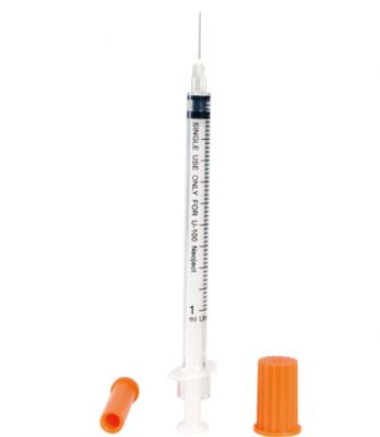 一次性使用无菌胰岛素注射器1ml（u-40）