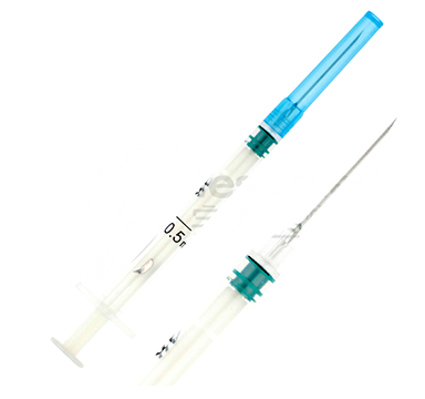 宇寿 钢片式自毁注射器 0.5ml